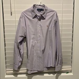 Lavender long sleeve polo